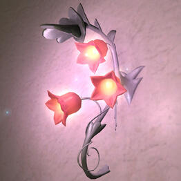 A lily wall lamp from Final Fantasy XIV.